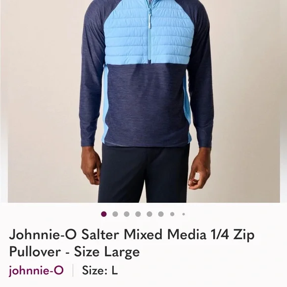 Johnnie-O Navy and Light Blue Jacket